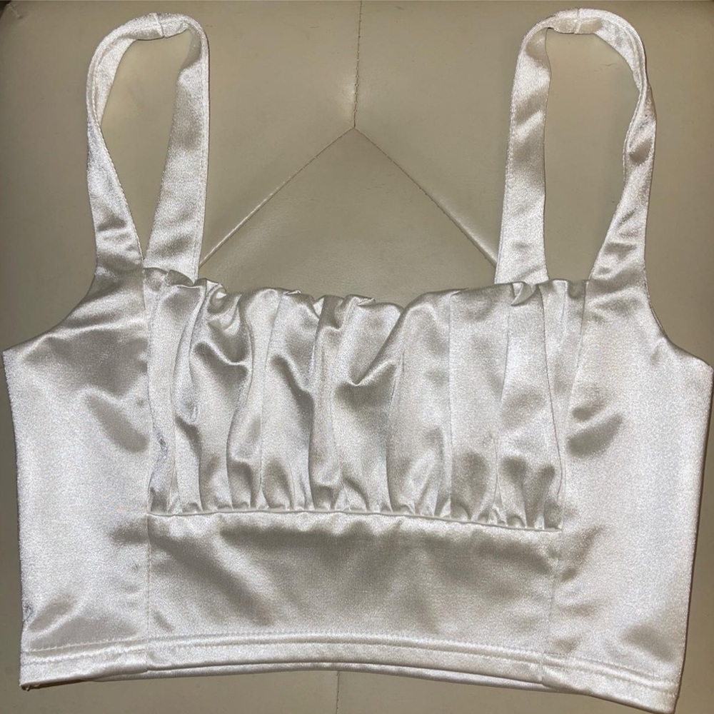 Satin crop top